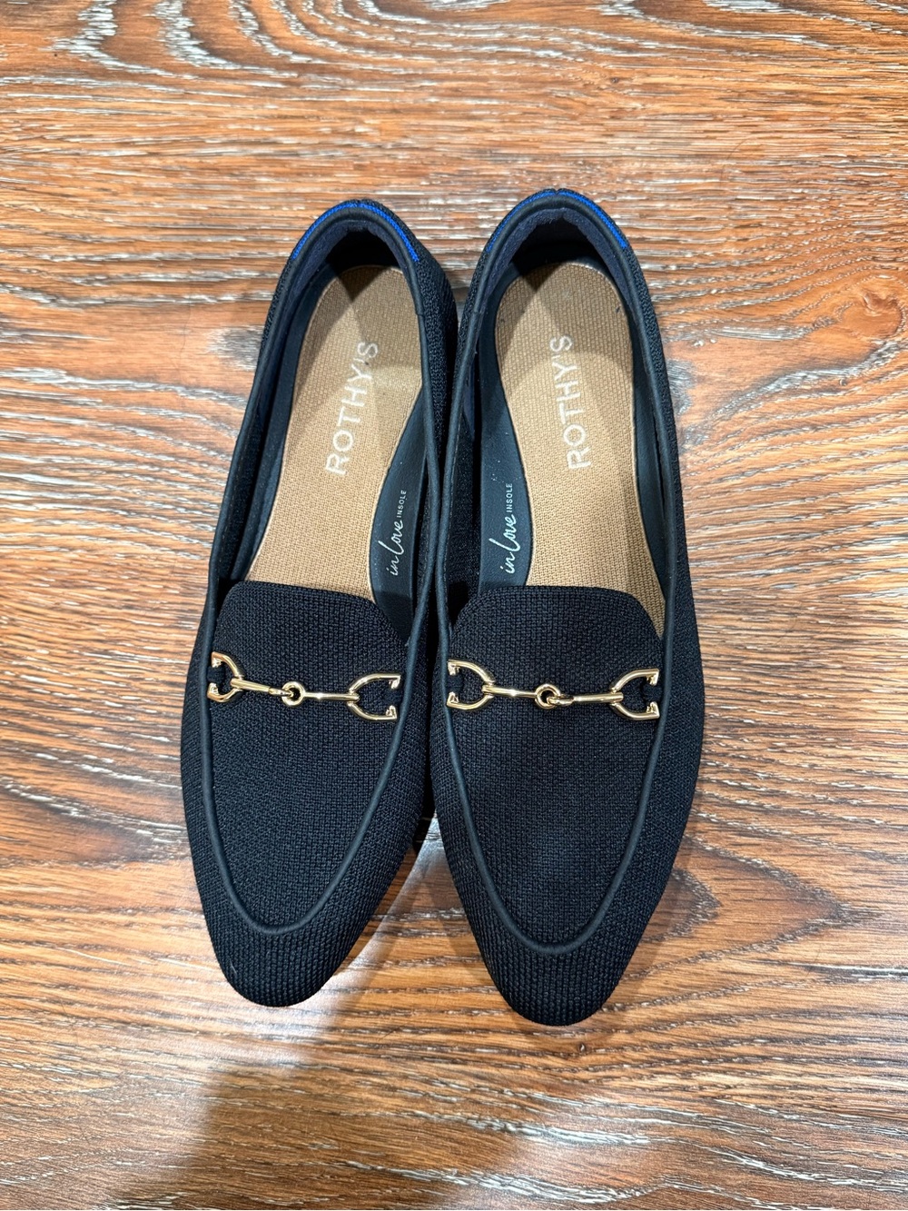 Rothy's Double Bit Knit Loafers with Gold Horsebit - Picture 5 of 7